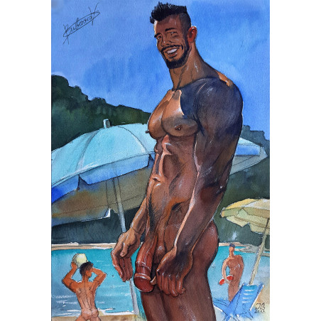 Shy nudist