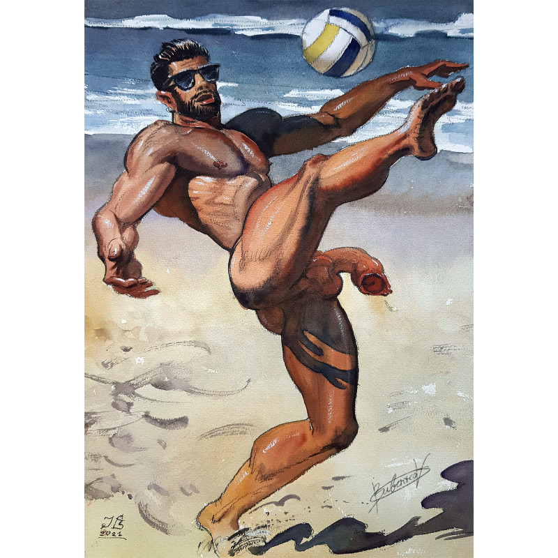 Soccer on the beach